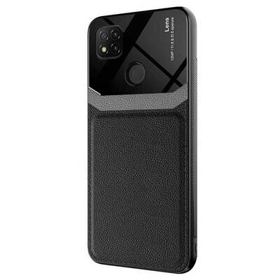 Microsonic Xiaomi Redmi 9C Kılıf Uniq Leather Siyah