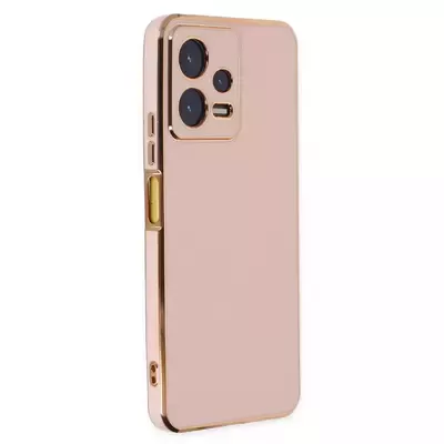 Microsonic Xiaomi Redmi Note 12 Pro Kılıf Olive Plated Pembe