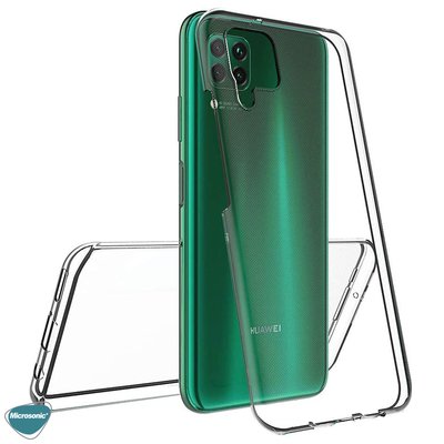 Microsonic Huawei P40 Lite Kılıf Komple Gövde Koruyucu Silikon Şeffaf