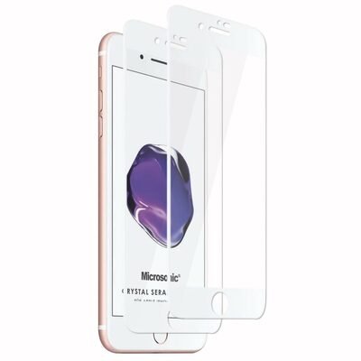 Microsonic Apple iPhone SE 2020 Crystal Seramik Nano Ekran Koruyucu Beyaz (2 Adet)