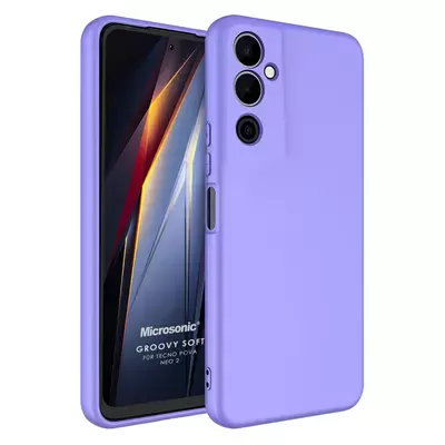 Microsonic TECNO Pova Neo 2 Kılıf Groovy Soft Lila