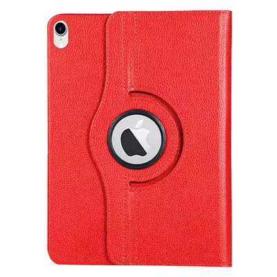 Microsonic Apple iPad Mini 7 Kılıf (A2993-A2995) 360 Rotating Stand Deri Kırmızı