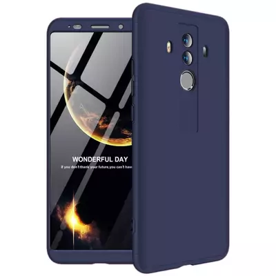 Microsonic Huawei Mate 10 Pro Kılıf Double Dip 360 Protective Lacivert