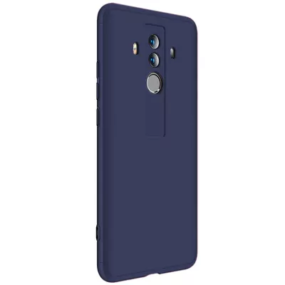 Microsonic Huawei Mate 10 Pro Kılıf Double Dip 360 Protective Lacivert