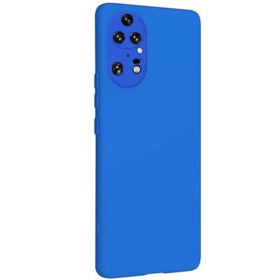 Microsonic Huawei P50 Pro Kılıf Matte Silicone Mavi