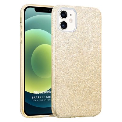 Microsonic Apple iPhone 12 Mini Kılıf Sparkle Shiny Gold