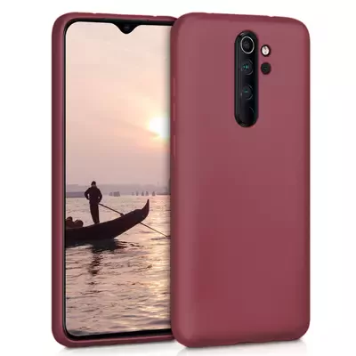 Microsonic Matte Silicone Xiaomi Redmi Note 8 Pro Kılıf Mor