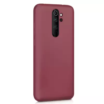 Microsonic Matte Silicone Xiaomi Redmi Note 8 Pro Kılıf Mor