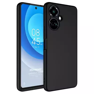 Microsonic TECNO Camon 19 Pro Kılıf Groovy Soft Siyah