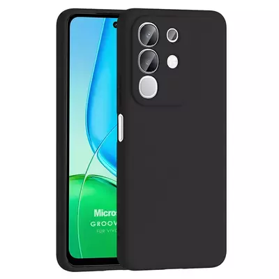 Microsonic Vivo Y29 4G Kılıf Groovy Soft Siyah