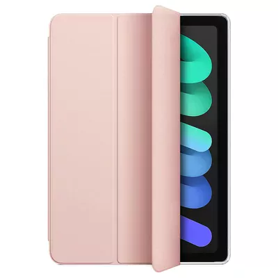 Microsonic Apple iPad Mini 7 Kılıf (A2993-A2995) Slim Translucent Back Smart Cover Rose Gold