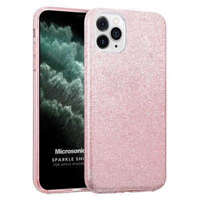 Microsonic Apple iPhone 11 Pro Kılıf Sparkle Shiny Rose Gold