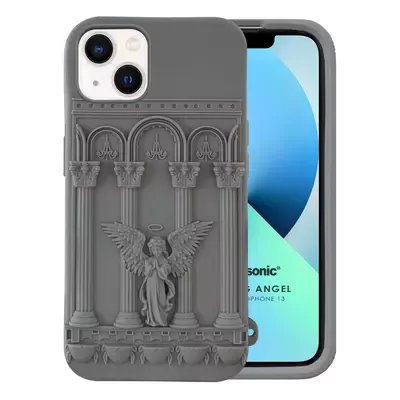 Microsonic Apple iPhone 13 Kılıf Praying Angel Gri