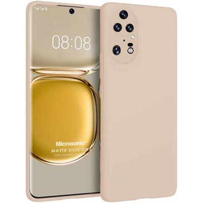 Microsonic Huawei P50 Pro Kılıf Matte Silicone Gold