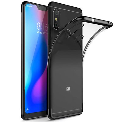 Microsonic Xiaomi Mi A2 Lite Kılıf Skyfall Transparent Clear Siyah