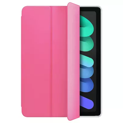 Microsonic Apple iPad Mini 7 Kılıf (A2993-A2995) Slim Translucent Back Smart Cover Pembe