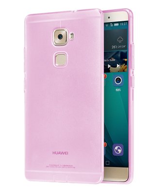 Caseup Huawei Mate S Kılıf Transparent Soft Pembe