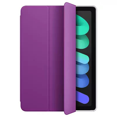 Microsonic Apple iPad Mini 7 Kılıf (A2993-A2995) Slim Translucent Back Smart Cover Mor