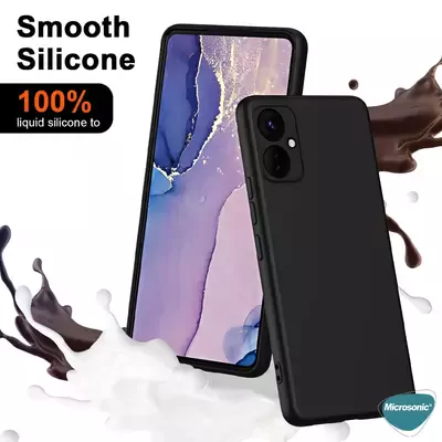 Microsonic TECNO Camon 19 Neo Kılıf Groovy Soft Siyah