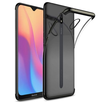 Microsonic Xiaomi Redmi 8A Kılıf Skyfall Transparent Clear Siyah