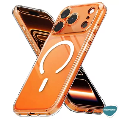 Microsonic Apple iPhone 17 Pro Max Kılıf MagSafe Clear Soft Şeffaf