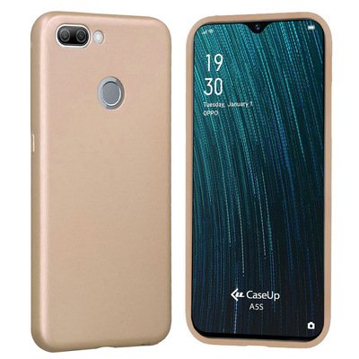 CaseUp Oppo A5S Kılıf Matte Surface Gold