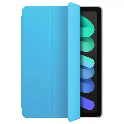 Microsonic Apple iPad Mini 7 Kılıf (A2993-A2995) Slim Translucent Back Smart Cover Mavi