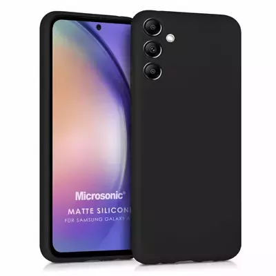 Microsonic Samsung Galaxy A54 Kılıf Matte Silicone Siyah