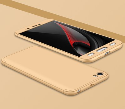 Microsonic Xiaomi Mi5 Kılıf Double Dip 360 Protective AYS Gold