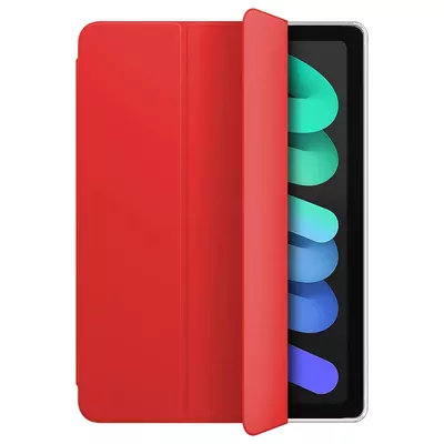 Microsonic Apple iPad Mini 7 Kılıf (A2993-A2995) Slim Translucent Back Smart Cover Kırmızı