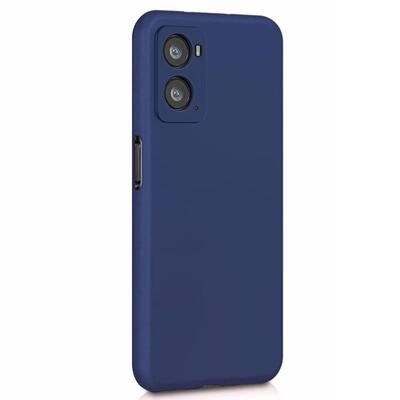 Microsonic Oppo A96 4G Kılıf Matte Silicone Lacivert