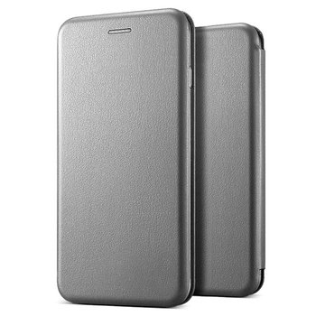 CaseUp Samsung Galaxy C5 Kılıf Manyetik Stantlı Flip Cover Gümüş