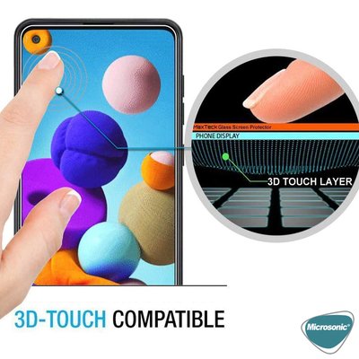 Microsonic Oppo A96 4G Tempered Glass Cam Ekran Koruyucu