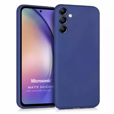 Microsonic Samsung Galaxy A54 Kılıf Matte Silicone Lacivert