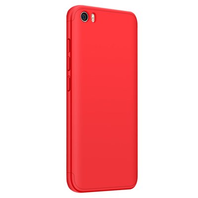 Microsonic Xiaomi Mi5 Kılıf Double Dip 360 Protective AYS Kırmızı