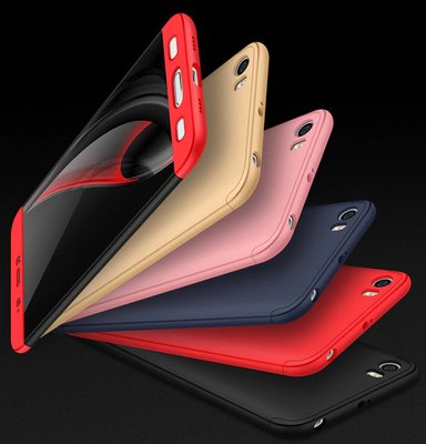 Microsonic Xiaomi Mi5 Kılıf Double Dip 360 Protective AYS Kırmızı