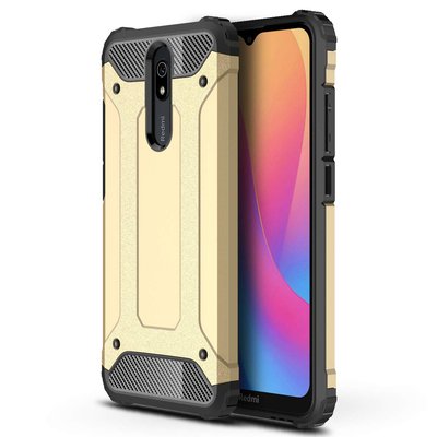 Microsonic Xiaomi Redmi 8A Kılıf Rugged Armor Gold