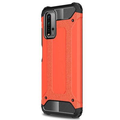 Microsonic Xiaomi Redmi 9T Kılıf Rugged Armor Kırmızı