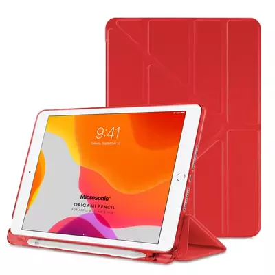 Microsonic Apple iPad Pro 10.5'' Kılıf (A1701-A1709-A1852) Origami Pencil Kırmızı