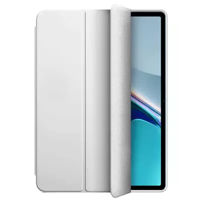 Microsonic Huawei MatePad 11 Kılıf Slim Translucent Back Smart Cover Gümüş