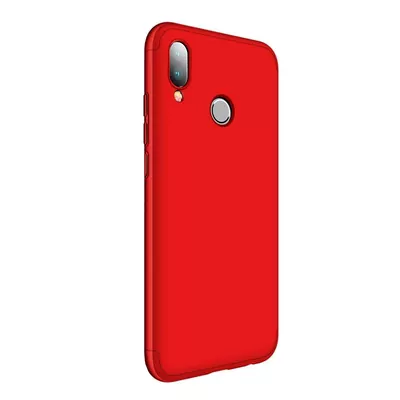 Microsonic Huawei P20 Lite Kılıf Double Dip 360 Protective Kırmızı