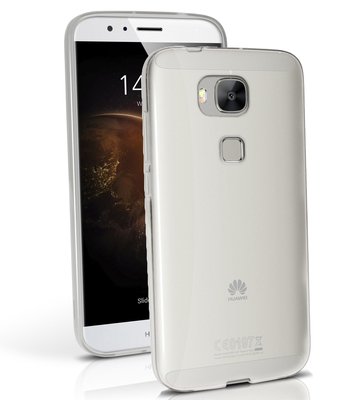 Caseup Huawei Ascend G8 Kılıf Transparent Soft Beyaz