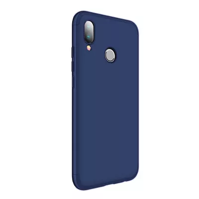 Microsonic Huawei P20 Lite Kılıf Double Dip 360 Protective Lacivert