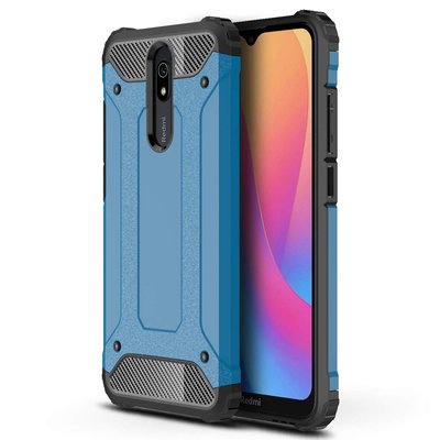 Microsonic Xiaomi Redmi 8A Kılıf Rugged Armor Mavi