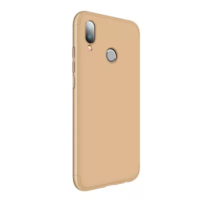 Microsonic Huawei P20 Lite Kılıf Double Dip 360 Protective Gold