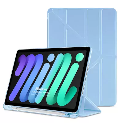 Microsonic Apple iPad Mini 7 Kılıf (A2993-A2995) Origami Pencil Mavi