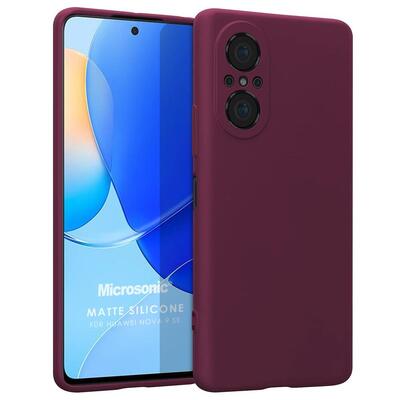 Microsonic Huawei Nova 9 SE Kılıf Matte Silicone Mor