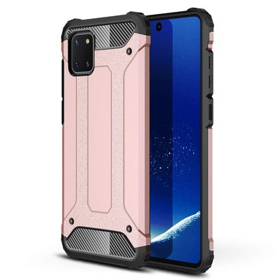 Microsonic Samsung Galaxy A81 Kılıf Rugged Armor Rose Gold