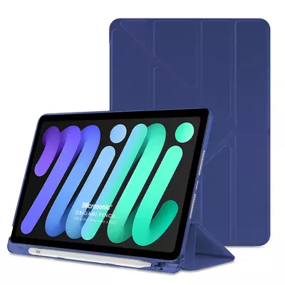 Microsonic Apple iPad Mini 7 Kılıf (A2993-A2995) Origami Pencil Lacivert