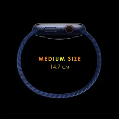 Microsonic Apple Watch Series 11 42mm Kordon, (Medium Size, 147mm) Knitted Fabric Single Loop Pride Edition
